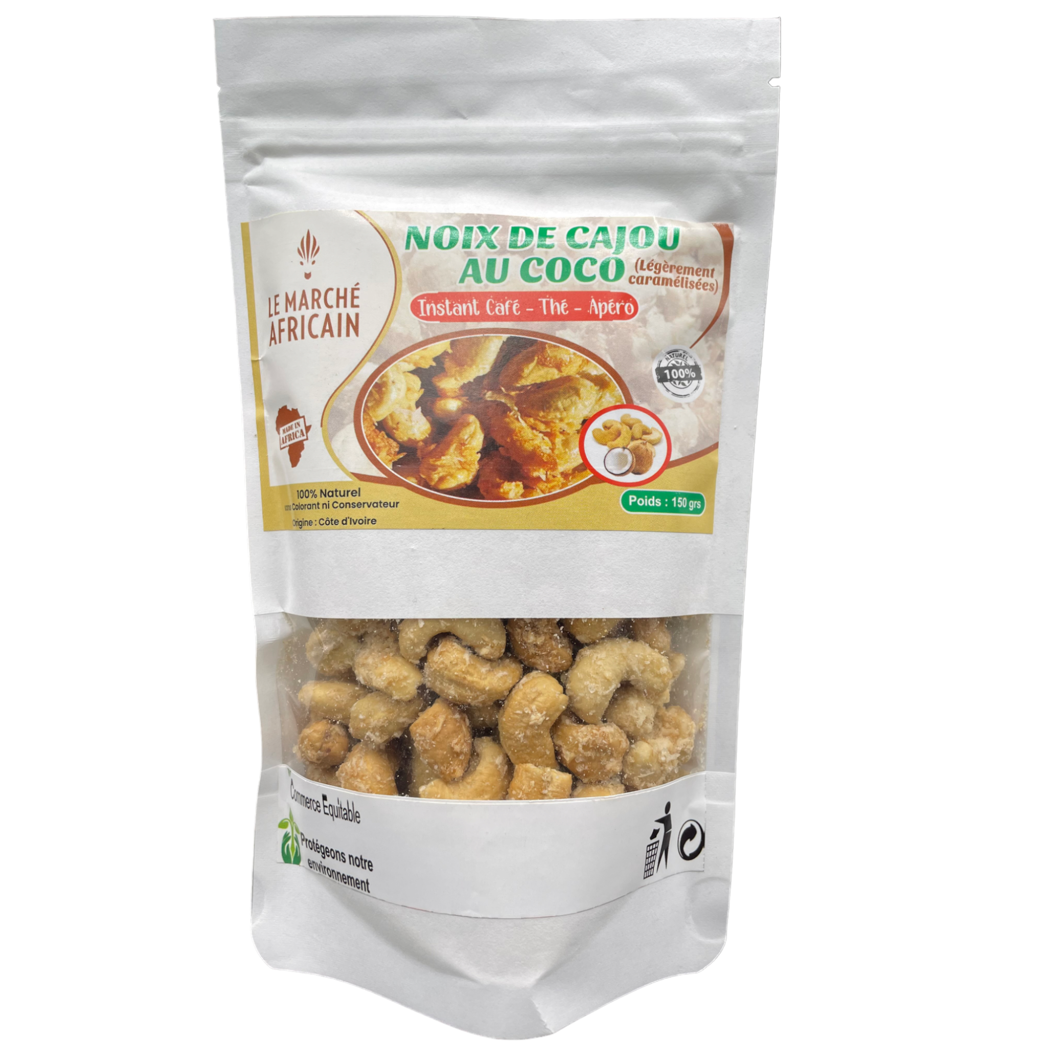 Noix de Cajou au Coco <strong> 150 g </strong>