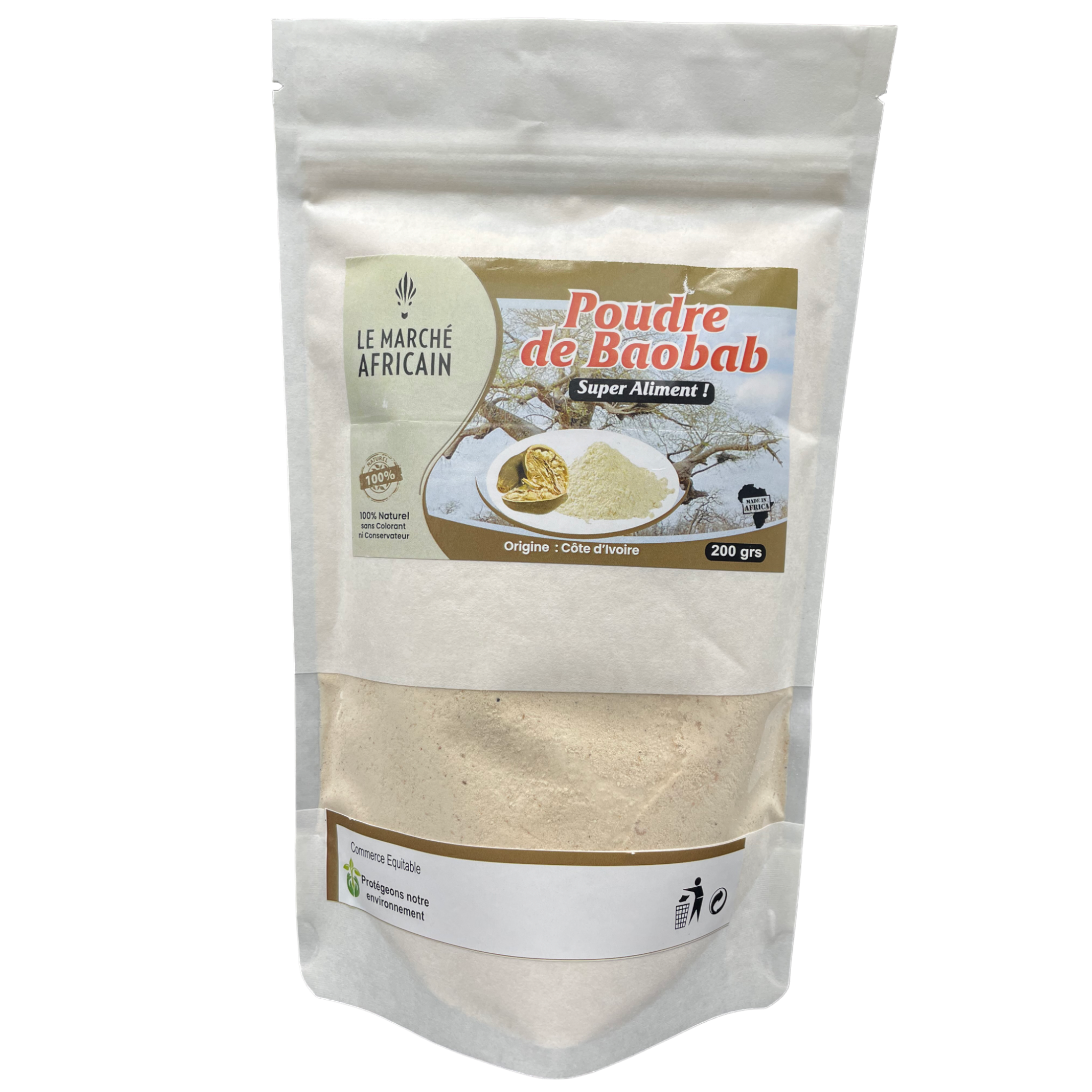Poudre de Baobab <strong> 200 g </strong>